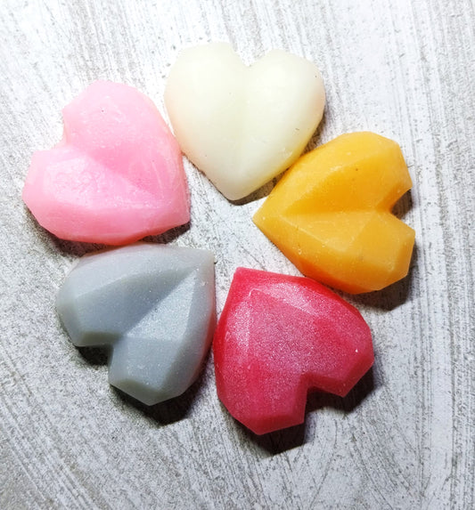 Wax melts γεωμετρικές καρδιές